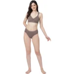 High Waist Full Coverage Mesh Panelled Brief