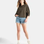 Super Combed Cotton Rich Oversized Printed Full Sleeve T-Shirt - Turkish Coffee